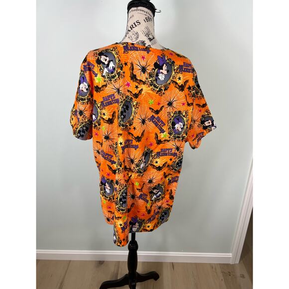 Disney Mickey Mouse Halloween Scrub Top - Picture 2 of 9